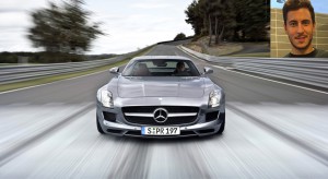 Image de Mercedes SLS AMG d’Eden Hazard